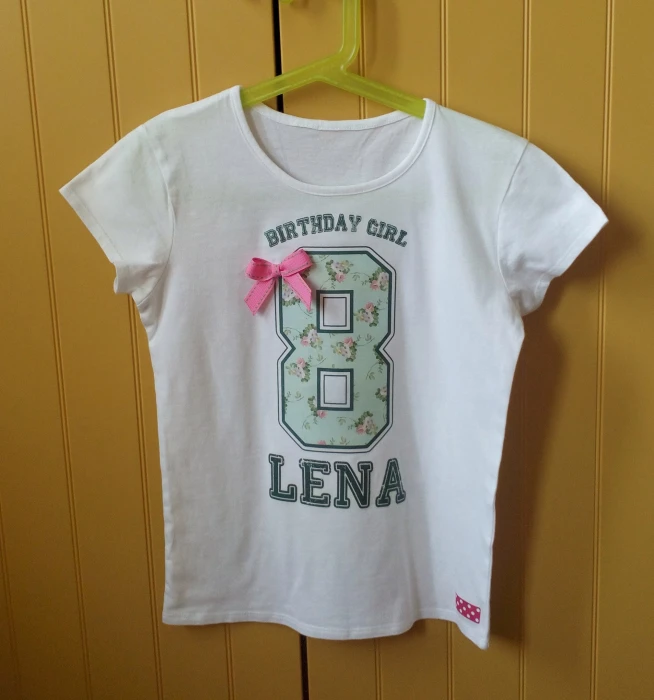 Футболка для девочки birthday girl